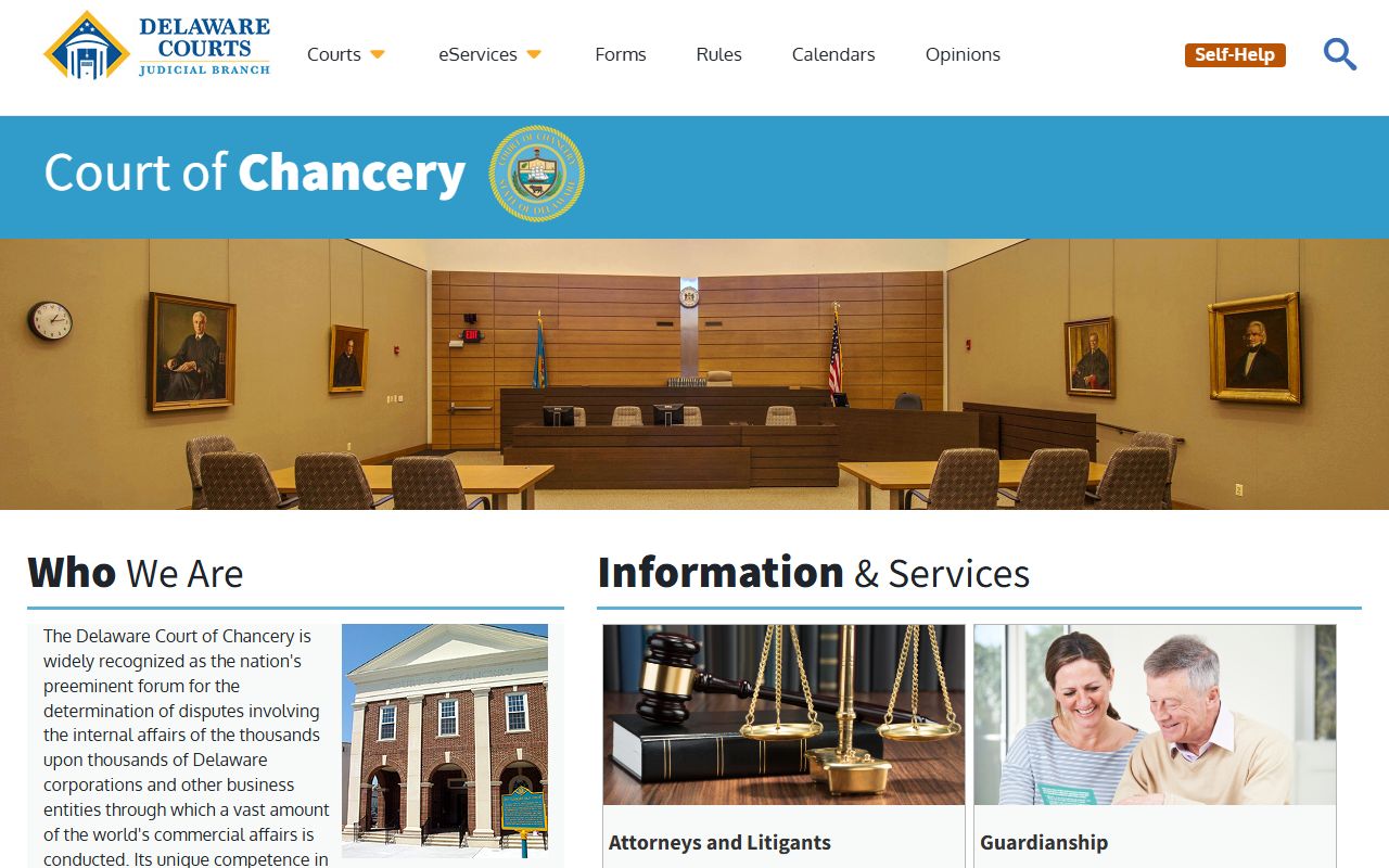 Delaware Court of Chancery docket information